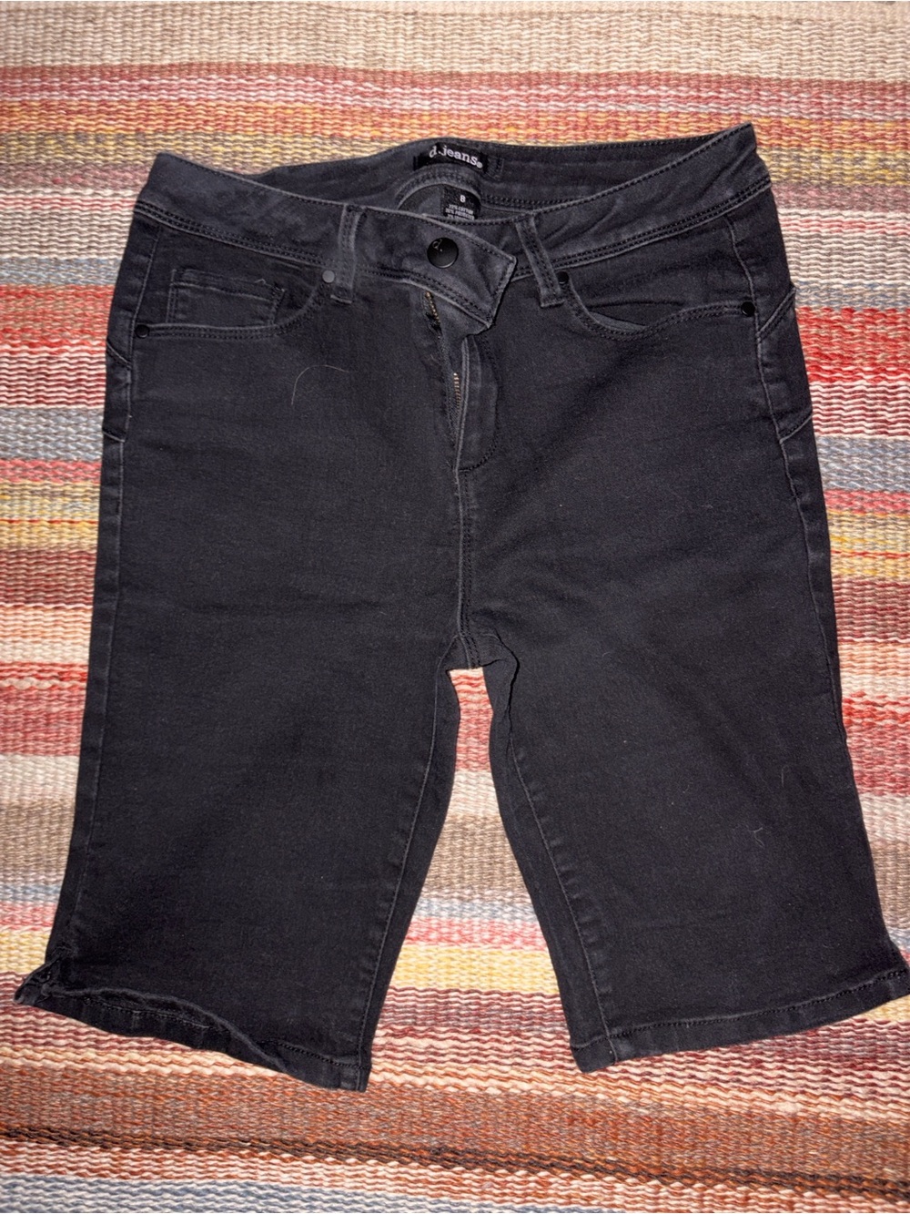 d-jeans Women's Black Denim Shorts Size 8